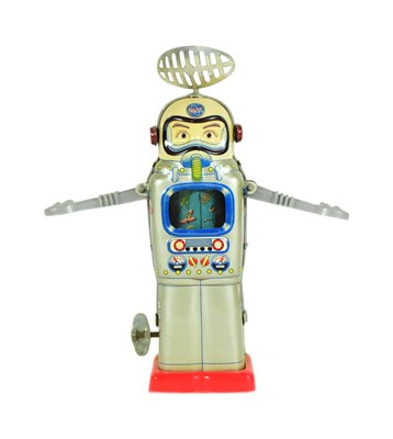 Lot 575 - TINPLATE TOYS - VINTAGE JAPANESE ALPS TELEVISION SPACEMAN