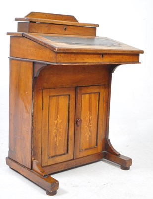 Lot 708 - EDWARDIAN EARLY 20TH CENTURY WALNUT DAVENPORT WRITING DESK