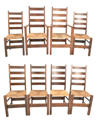 Lot 427 - AMBROSE HEAL FOR HEAL & SON - LETCHWORTH - EIGHT CIRCA 1905 CHAIRS