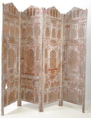 Lot 782 - EARLY 20TH CENTURY ITALIAN TRI FOLD ROOM DIVIDER SCREEN