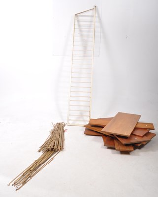 Lot 564 - BRITISH MODERN DESIGN - COLLECTION OF TEAK LADDERAX SHELVES