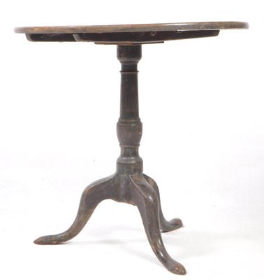 Lot 706 - 19TH CENTURY GEORGE III MAHOGANY TILT TOP TABLE
