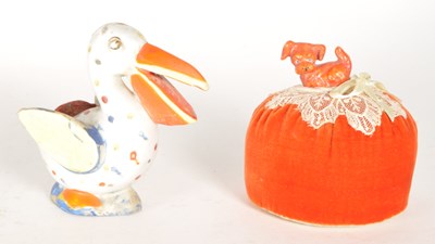 Lot 251 - TWO VINTAGE 20TH CENTURY ASIAN PIN CUSHIONS