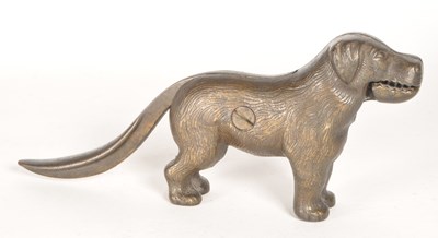 Lot 232 - EARLY 20TH CENTURY BRASS DOG NUT CRACKER