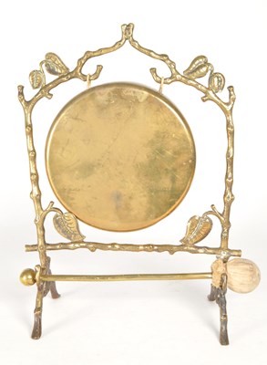 Lot 230 - VINTAGE 20TH CENTURY BRASS TABLE TOP GONG