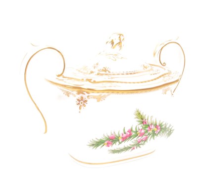 Lot 429 - SPODE CHINA - STAFFORD FLOWERS LIDDED SUGAR BOWL