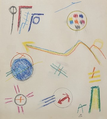 Lot 43 - UNKNOWN ARTIST - UNTITLED ABSTRACT