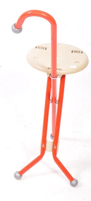 Lot 584 - 1960S VICO MAGISTRETTI LOW GREEN TABLE WITH FOLDING CHAIR STOOL