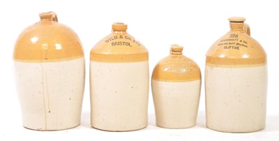 Lot 676 - BRISTOL LOCAL INTEREST - COLLECTION OF STONEWARE FLAGONS
