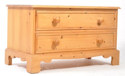 Lot 723 - VINTAGE 20TH CENTURY DRY PINE CHEST OF DRAWERS