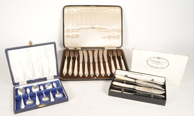Lot 228 - COLLECTION OF 20TH CENTURY STAINLESS STEEL AND SILVER PLATED CUTLERY
