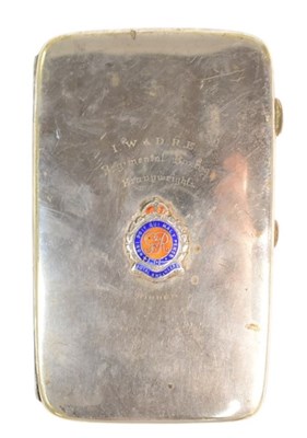 Lot 277 - WWI FIRST WORLD WAR ROYAL ENGINEERS CIGARETTE CASE