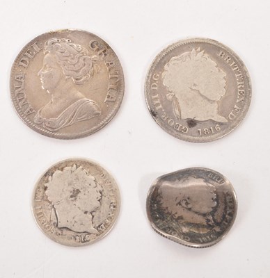 Lot 465 - 1711 QUEEN ANNE SILVER SHILLING COIN
