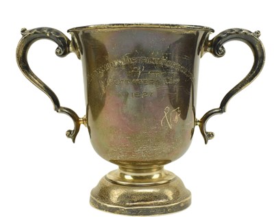 Lot 1 - GEORGE V HALLMARKED SILVER TWIN HANDED CUP