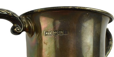 Lot 1 - GEORGE V HALLMARKED SILVER TWIN HANDED CUP