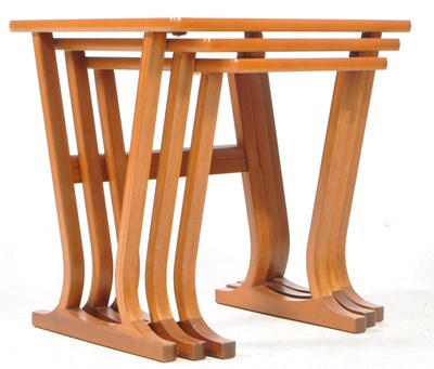 Lot 624 - 20TH CENTURY TEAK PARKER KNOLL NEST OF TABLES