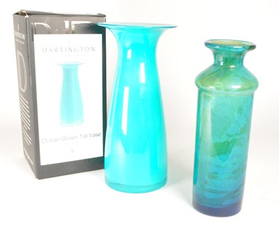 Lot 80 - DARTINGTON HANDMADE JUNO VASE WITH MURANO VASE