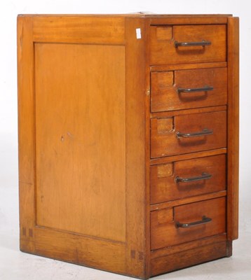 Lot 614 - EARLY 20TH CENTURY 1920S MAHOGANY FILING CABINET