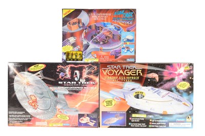 Lot 673 - STAR TREK - X3 VINTAGE STAR TREK PLAYSETS