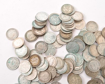 Lot 460 - LARGE COLLECTION OF BRITISH SILVER THREEPENCE