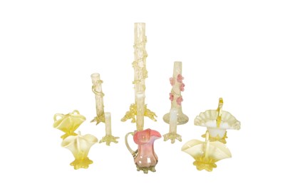 Lot 463 - COLLECTION OF 19TH / 20TH CENTURY URANIUM VASELINE GLASS
