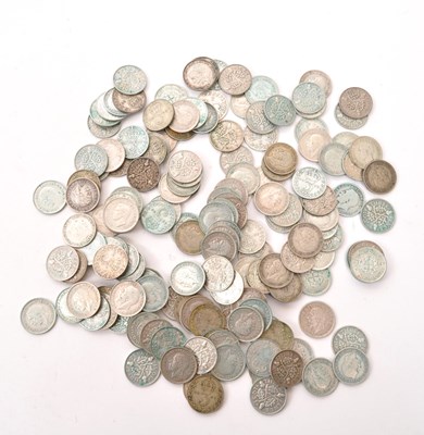 Lot 459 - LARGE COLLECTION OF BRITISH SILVER THREEPENCE