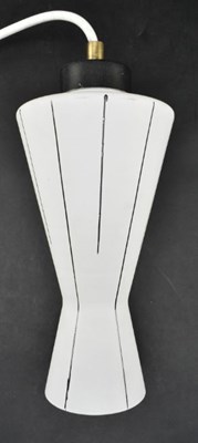 Lot 578 - ITALIAN MID 20TH CENTURY FROSTED GLASS SINGLE PENDANT CEILING LIGHT