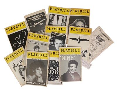 Lot 111 - THEATRE / ACTORS - COLLECTION OF SIGNED PLAYBILL PROGRAMMES
