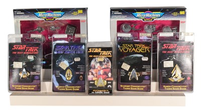 Lot 603 - STAR TREK - MICRO MACHINES COLLECTOR EDITIONS & BADGES