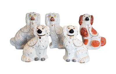 Lot 113 - COLLECTION OF 20TH CENTURY STAFFORDSHIRE AND BESWICK DOG FIGURES