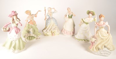 Lot 50 - WEDGWOOD, ENGLAND - COLLECTION OF PORCELAIN FEMALE FIGURES