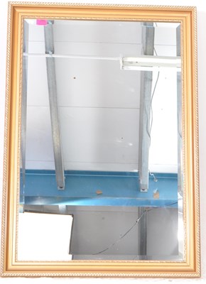 Lot 1048 - 20TH CENTURY VINTAGE RECTANGULAR GILT WALL MIRROR