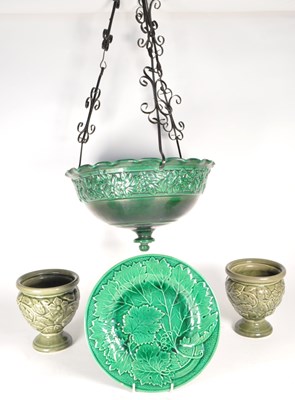 Lot 65 - COLLECTION OF LATE 19TH / EARLY 20TH CENTURY MAJOLICA PIECES