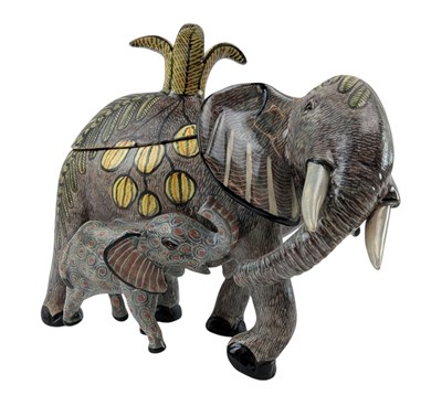 Lot 142 - BETTY FOR ARDMORE POTTERY - STUDIO ART POTTERY ELEPHANT