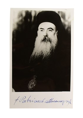 Lot 108 - RELIGION - ATHENAGORAS I OF CONSTANTINOPLE SIGNED PHOTOGRAPH