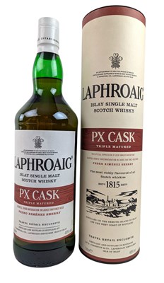 Lot 182 - LAPHROAIG PX CASK TRIPLE MATURED 1 LITRE BOTTLE IN BOX