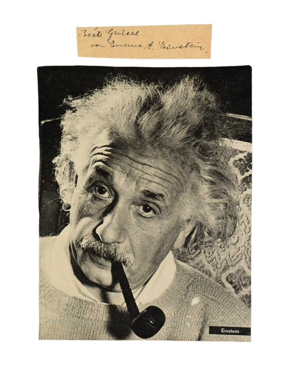 Lot 125 - SCIENCE - ALBERT EINSTEIN - AUTOGRAPH LETTER CLIPPING