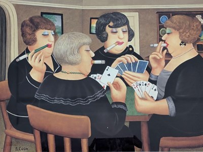 Lot 301 - BERYL COOK - BRIDGE PARTY - LIMITED EDITION PRINT