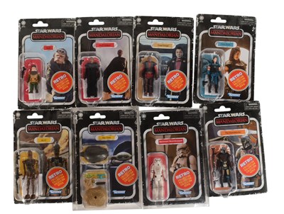 Lot 606 - STAR WARS - THE MANDALORIAN RETRO COLLECTION ACTION FIGURES