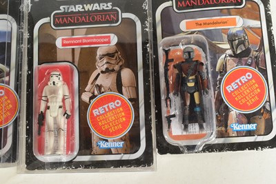Lot 606 - STAR WARS - THE MANDALORIAN RETRO COLLECTION ACTION FIGURES