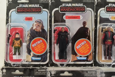 Lot 606 - STAR WARS - THE MANDALORIAN RETRO COLLECTION ACTION FIGURES