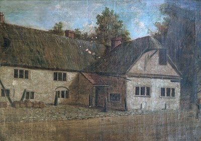 Lot 461 - 19TH CENTURY CONTINENTAL SCHOOL OIL ON CANVAS LANDSCAPE PAINTING