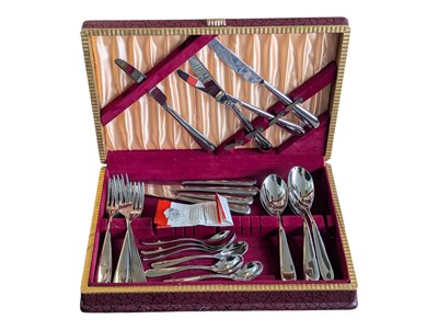 Lot 271 - ALESSI INOX 18/10 STEEL CANTEEN OF CUTLERY