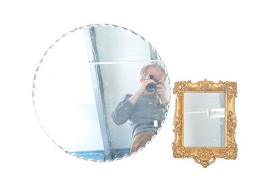 Lot 790 - TWO 20TH CENTURY VINTAGE WALL HANGING MIRRORS
