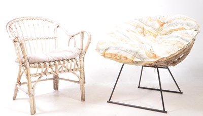 Lot 814 - BRITISH MODERN DESIGN - VINTAGE MID CENTURY RATTAN CHAIRS