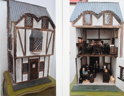 Lot 111 - DOLLS HOUSE - HAND MADE WOODEN DOLL HOUSE PUB