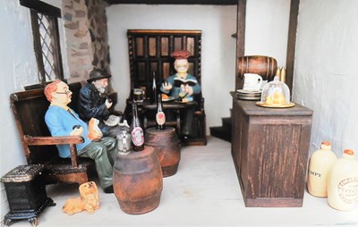 Lot 111 - DOLLS HOUSE - HAND MADE WOODEN DOLL HOUSE PUB
