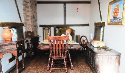 Lot 111 - DOLLS HOUSE - HAND MADE WOODEN DOLL HOUSE PUB