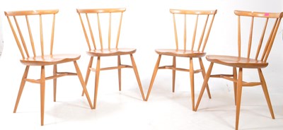 Lot 817 - ERCOL FURNITURE MODEL 449 - SET OF 4 20TH CENTURY SPINDLE BACK DINING CHAIRS