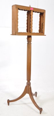 Lot 1021 - 19TH CENTURY MAHOGANY LECTURN / SHEET MUSIC STAND